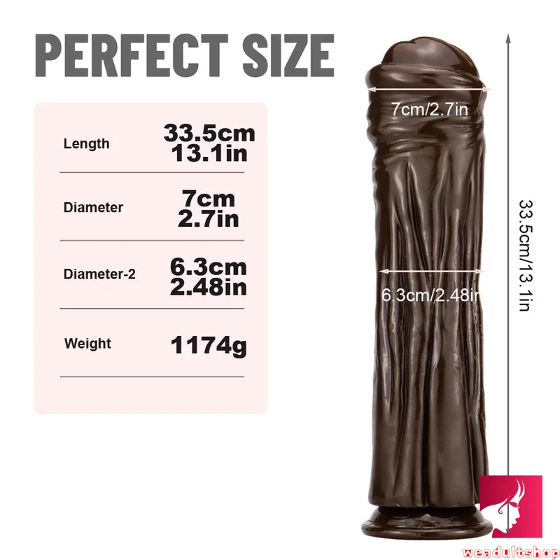 13.1in Large Thick Horse Dildo Fantasy SM Anal Vaginal Sex Toy
