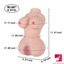 5lb Lifelike Curved Design Sex Doll Torso For Adults Sex Orgasm