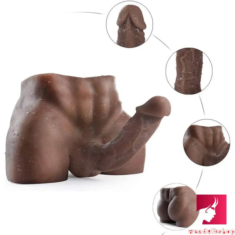 Premium Tanned Male Torso Doll With Dildo For Women Fucking