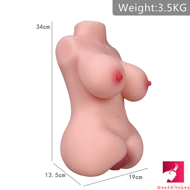 7.72lb Male TPE Masturbator Sex Doll Torso For Breasts Sex