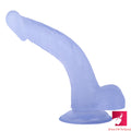 9.06in Curved Real Feeling Dildo For Women Men Masturbation