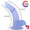 9.06in Curved Real Feeling Dildo For Women Men Masturbation