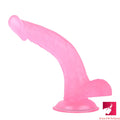 9.06in Curved Real Feeling Dildo For Women Men Masturbation