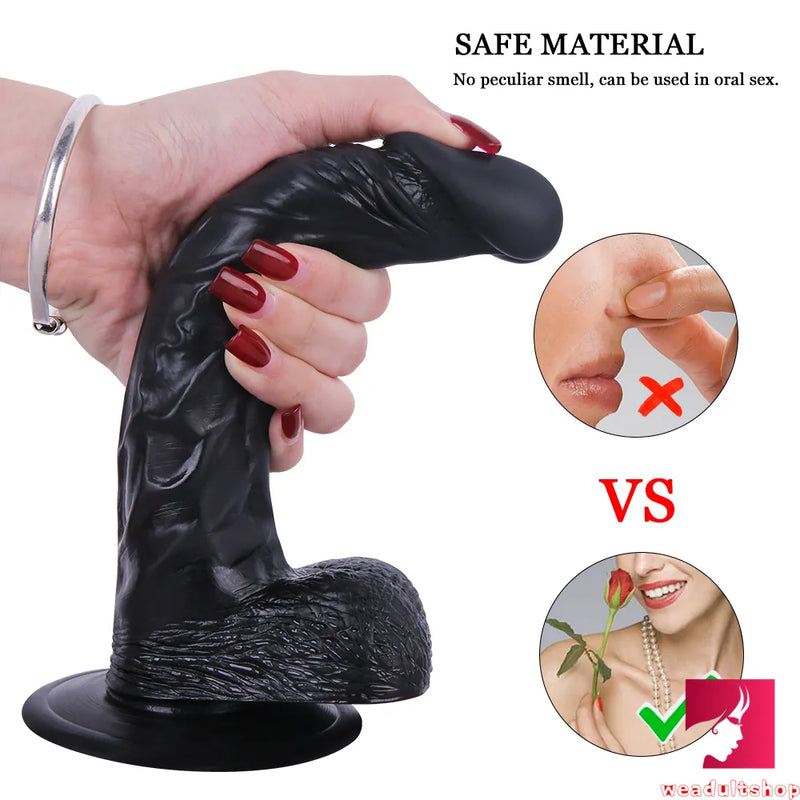 9.06in Curved Real Feeling Dildo For Women Men Masturbation