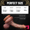 8.03in Real Looking Gorgeous Uncut Dildo With Veins Foreskin