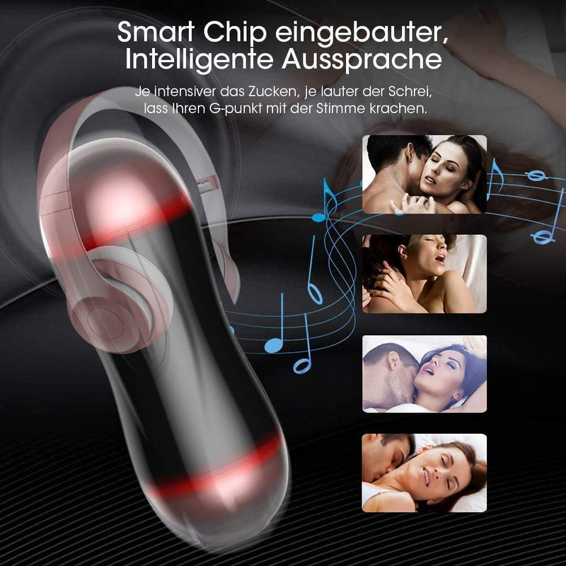 Intelligent Sound 5D Electric Pocket Pussy And Anal Sex Toy - Adult Toys 