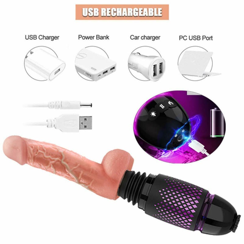 Dibe Super Mini Sex Machine Thrusting Dildo For Women Gay Lesbian - Adult Toys 