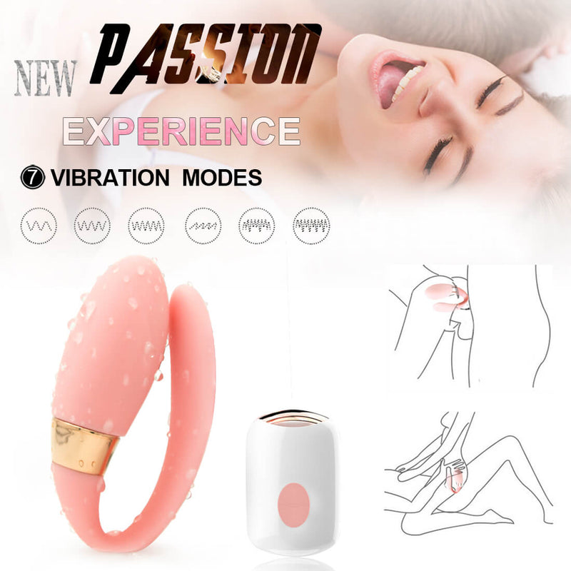 Wireless C Type Vibrator Dual Motors We-vibe G-spot Clitoris Massager - Adult Toys 