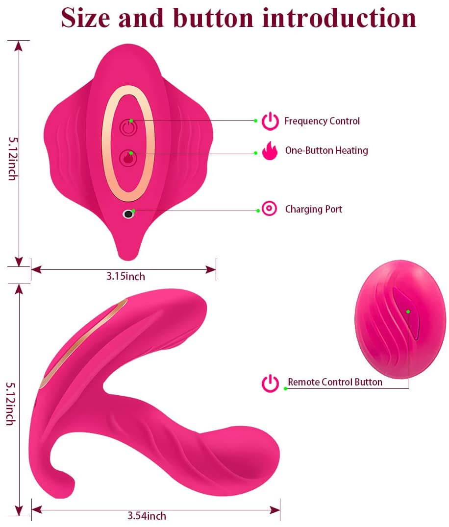 Soft Butterfly Strap on Vibrator Wireless Wearable Massager Soft Butterfly Strap on Vibrator Wireless Wearable Massager