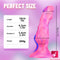 7in Colorful Fantasy Wolf Animal Crystal Dildo For Females Sex