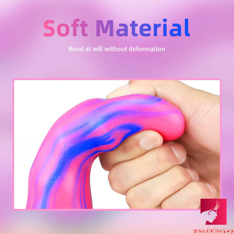 7in Colorful Fantasy Wolf Animal Crystal Dildo For Females Sex