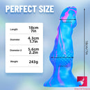 7in Colorful Fantasy Wolf Animal Crystal Dildo For Females Sex