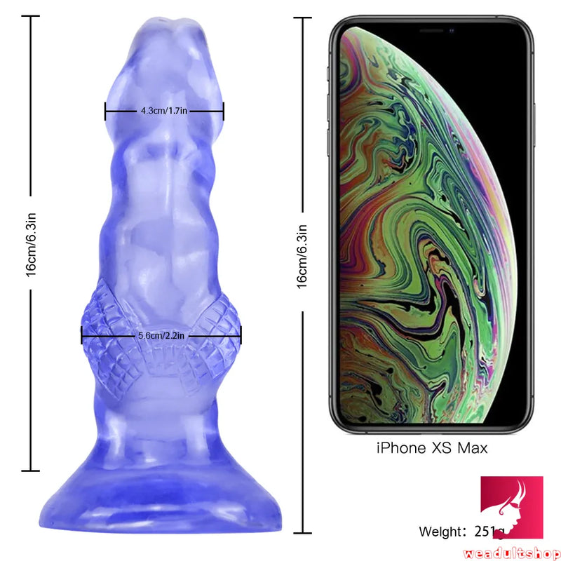 7in Lifelike Wolf Penis Dildo Female Masturbator For Women