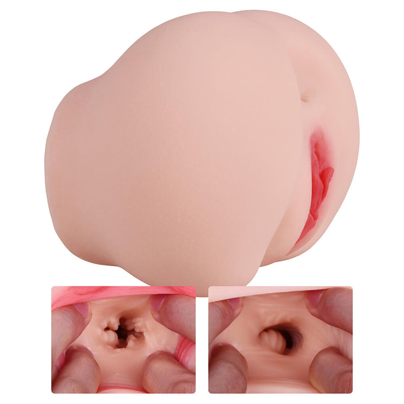3.2lb Big Apple Hip Fake Booty Voice Silicone Ass Sex Toy