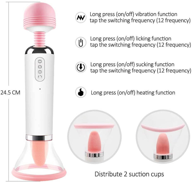 Magic Wand Vibrator Original AV Licking Heating Massager - Adult Toys 