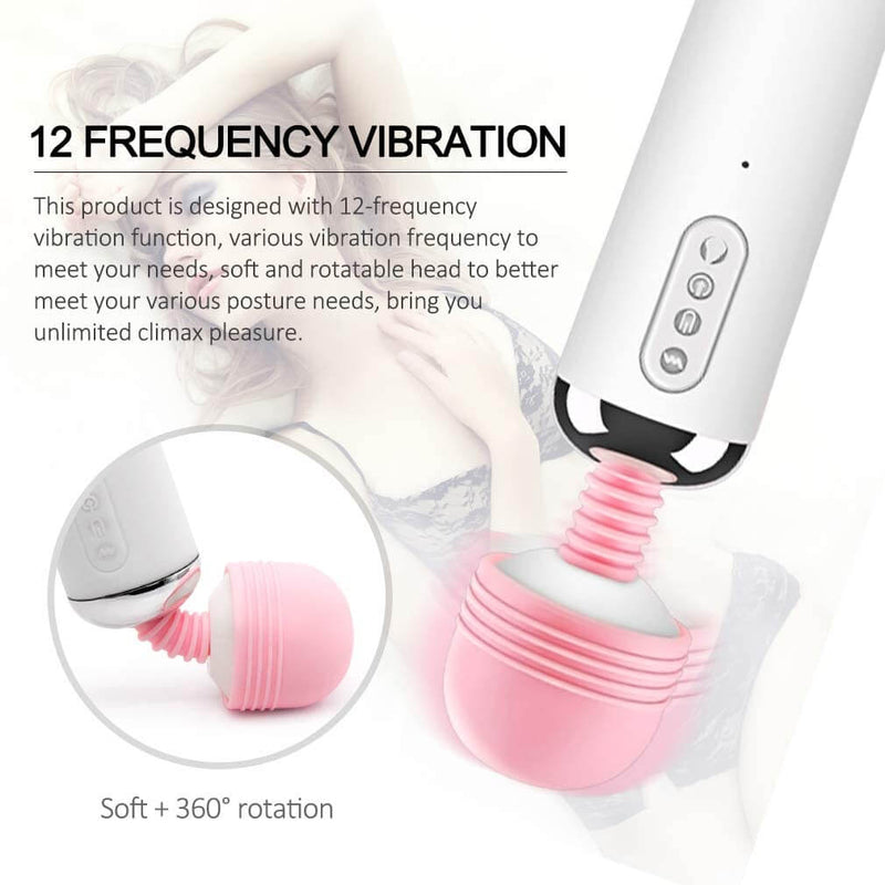 Magic Wand Vibrator Original AV Licking Heating Massager - Adult Toys 