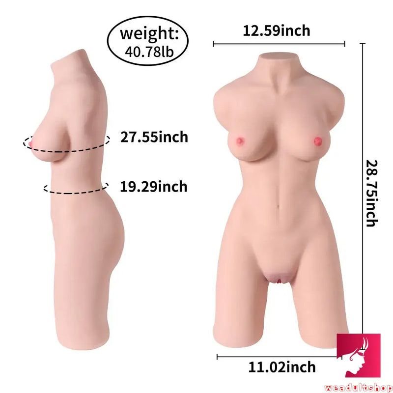 40.78lb Teen Girl Sex Doll Torso With Round Chest Big Ass For Men