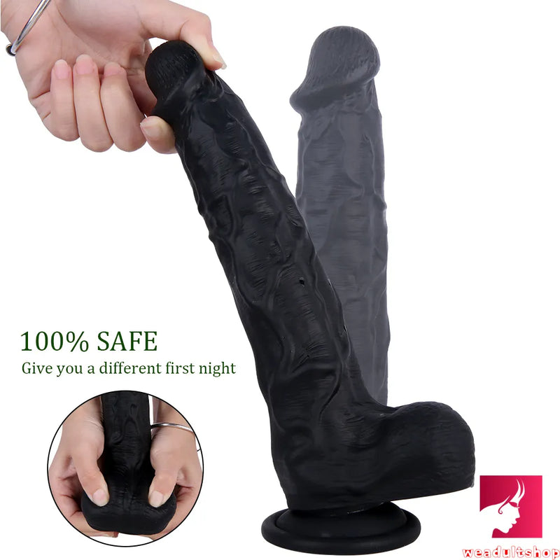 10.04in Soft Stretchy Smooth Dildo Sex Toy For Female Masturbation