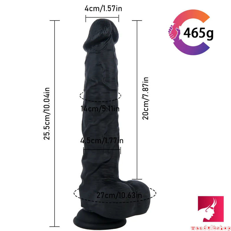 10.04in Soft Stretchy Smooth Dildo Sex Toy For Female Masturbation