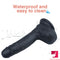 7.28in Silicone Black Blond Rides Dildo For Adult Females