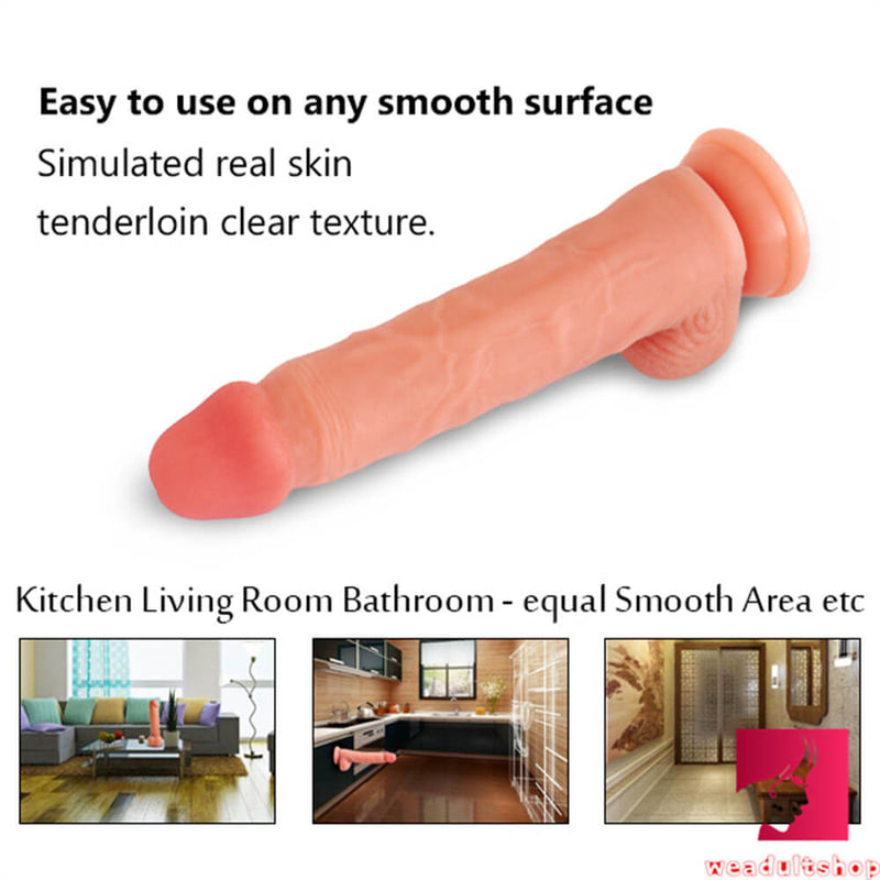 8.26in Double Layer Silicone Lifelike Dildo Adult Sex Toy