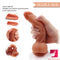 8.26in Double Layer Silicone Lifelike Dildo Adult Sex Toy