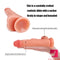 8.26in Double Layer Silicone Lifelike Dildo Adult Sex Toy