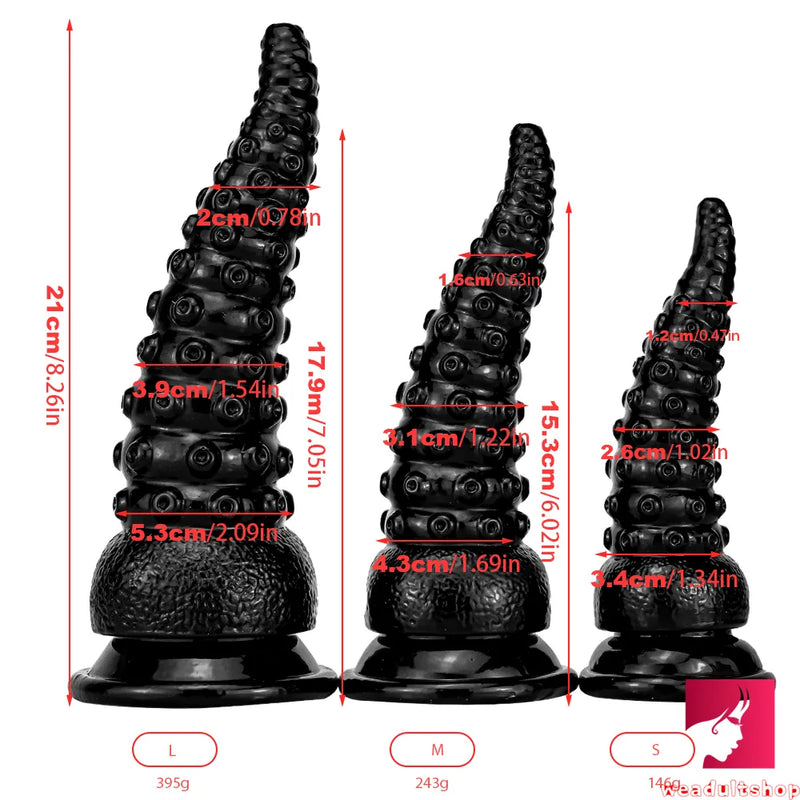 6.02in 7.05in 8.26in XML Tentacle Octopus Dildo For Anal Sex