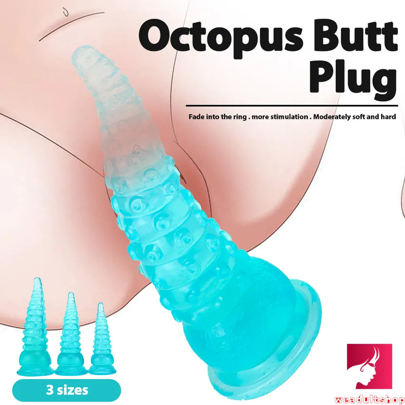 6.02in 7.05in 8.26in XML Tentacle Octopus Dildo For Anal Sex